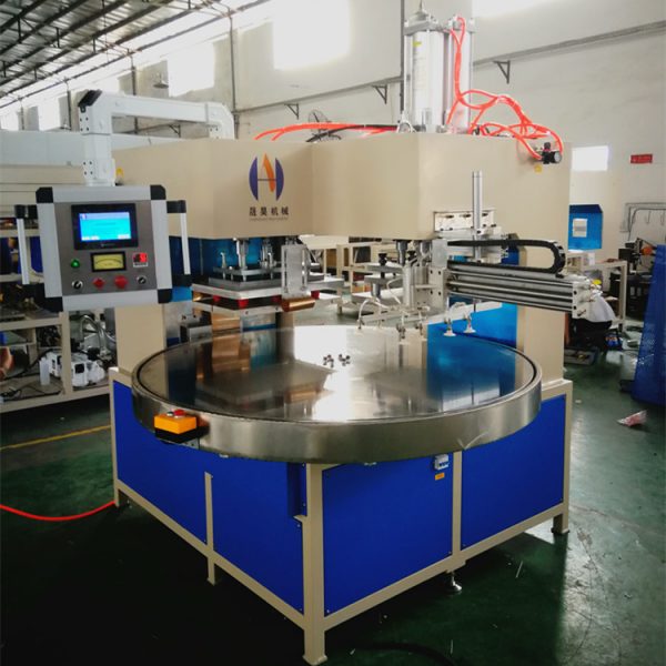Professional manufacturer 12KW High Frequency Automatic Round Table Blister Welding And Cutting  Machine Plastic Welders - Image 3