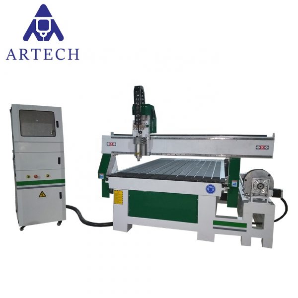 Wholesale high precision 4 axis/4th axis cnc router wood carving machine with rotary price - Image 2