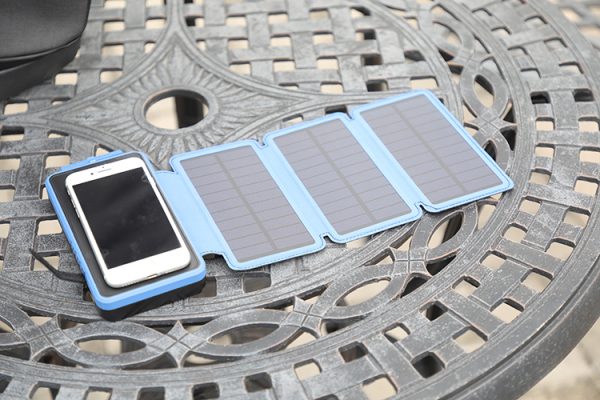 2Port 20000mah Waterproof Solar Charger Power Bank Portable Hiking Camping Outdoor Use for Cellphones with LED Flashlight - Image 5