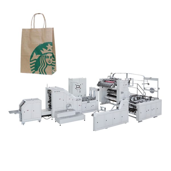 LSB-450L-R Fully Automatic Roll Fed Twisted Handle Paper Bag Machine lilin - Image 6