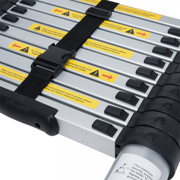 8.5FT/2.6M Aluminum Telescopic Ladder Extending Lightweight Foldable ladder 150kg/330lb Rated, Type 1A ,EN131 Certified - Image 2