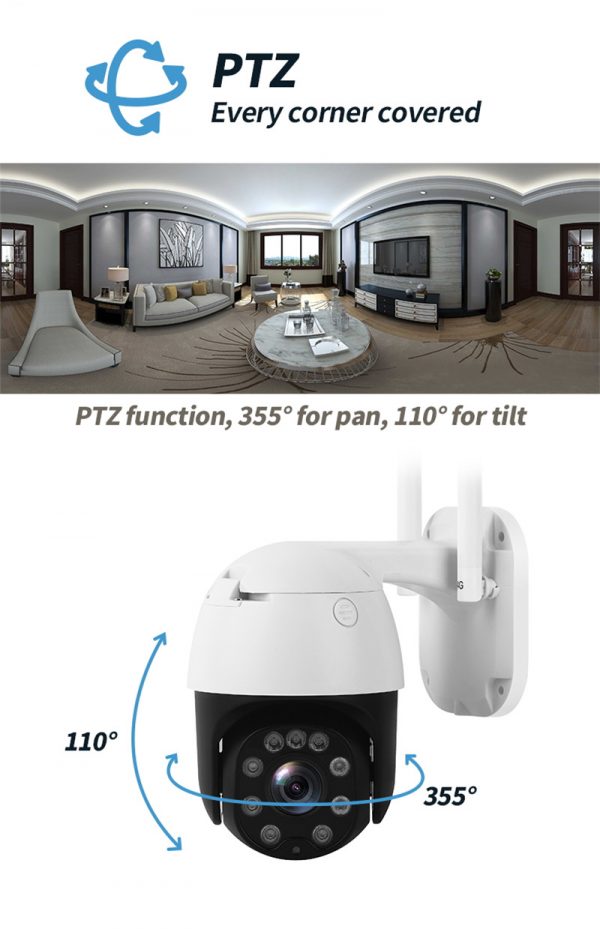 Wireless CCTV Camera Wifi outdoor camera Waterproof PTZ camera