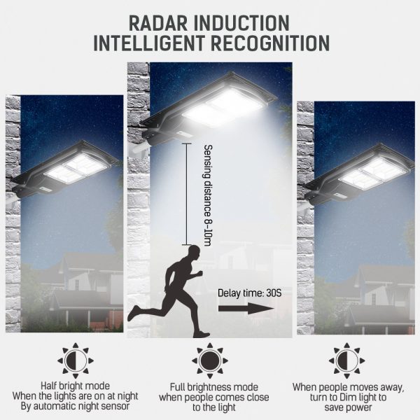 NEW Radar Induction Light Control 120W Solar Led Street Light LED Outdoor lamp security led flood light solar street light led - Image 2
