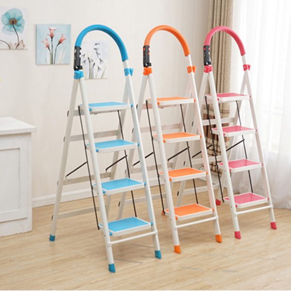 Steep  4 Step Ladder Stool Foldable Ladder Fruit Picking Ladders - Image 3