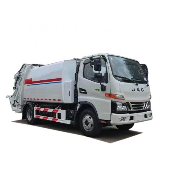 China  8000 Liters  compacted garbage truck  8 cbm  4X2 Garbage Compactor Truck - Image 4