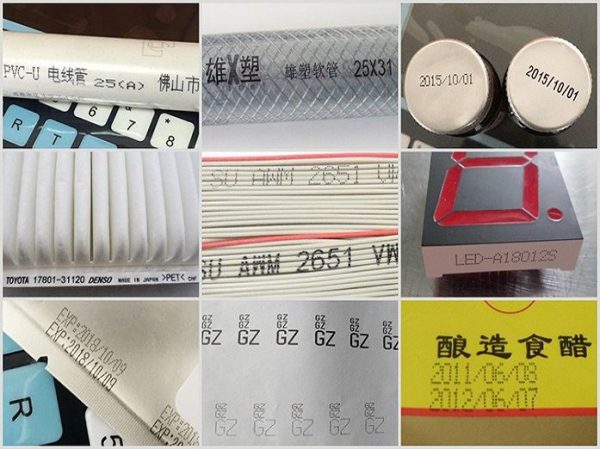 various color number Inkjet printer and inject printing machine with conveyor