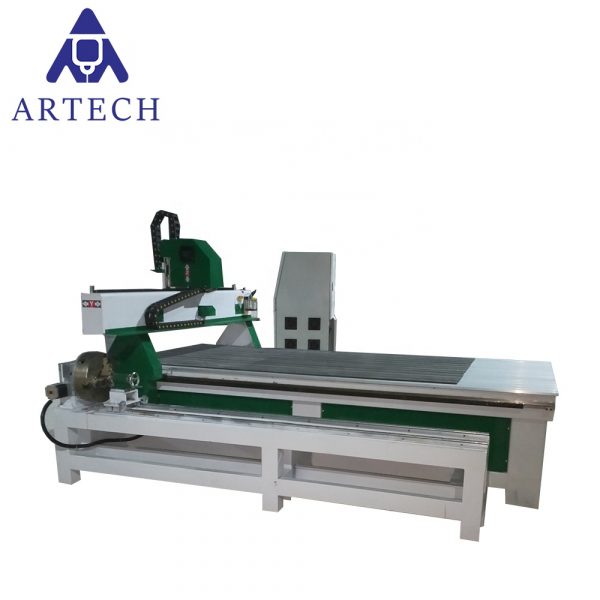 Wholesale high precision 4 axis/4th axis cnc router wood carving machine with rotary price - Image 4