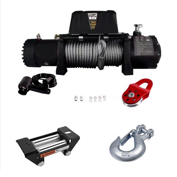Suppliers Wire Rope 12V 24V 5897Kgs 13000Lbs Winch Electric For Auto - Image 4
