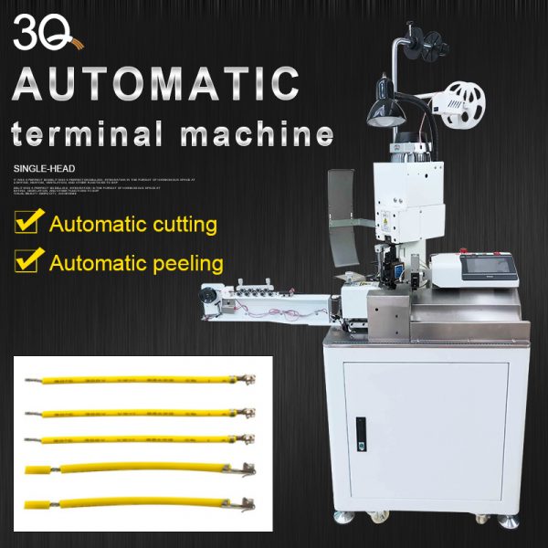 3Q Automatic Single Ended Terminal Crimping Machine, Cable Cutting and Stripping Machine - Image 5