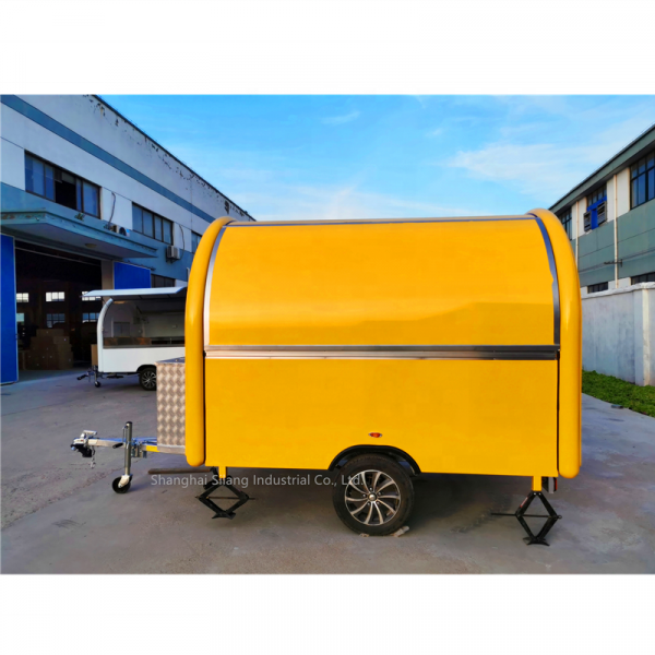 USA standard food cart with cooking equipment/ waffle ice cream candy pizza food trailer with fridge freezer camping trailer - Image 3