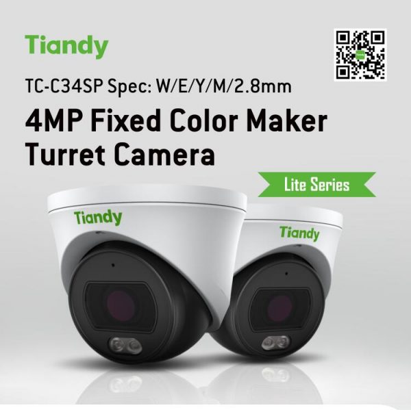 CCTV Camera 4MP Fixed Color Maker Turret Camera - Image 2